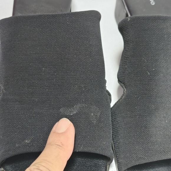 Bandolino Stretch Fabric Open Toe Chunky Heel Slip On Sandals Size 7.5 - Picture 9 of 9